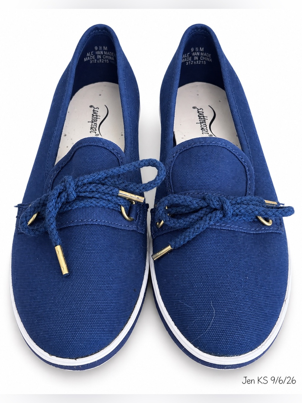 Grasshoppers by Keds Canvas Loafers Women’s 6.5 Royal Blue Deck Shoes NWOT